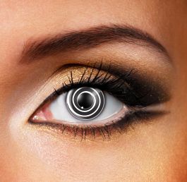 Black Spiral Contact Lenses (90 Day)
