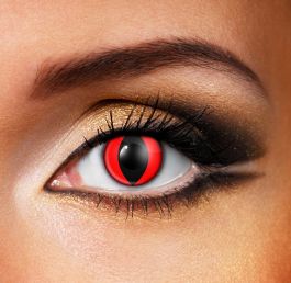 Red Cat Eye Contact Lenses (1 Day)