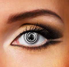 Black Spiral Contact Lenses (Swirly Eyes)