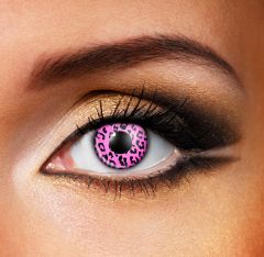 Pink Cheetah Contact Lenses